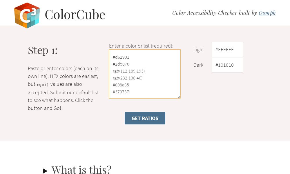 Screenshot of Color Cube