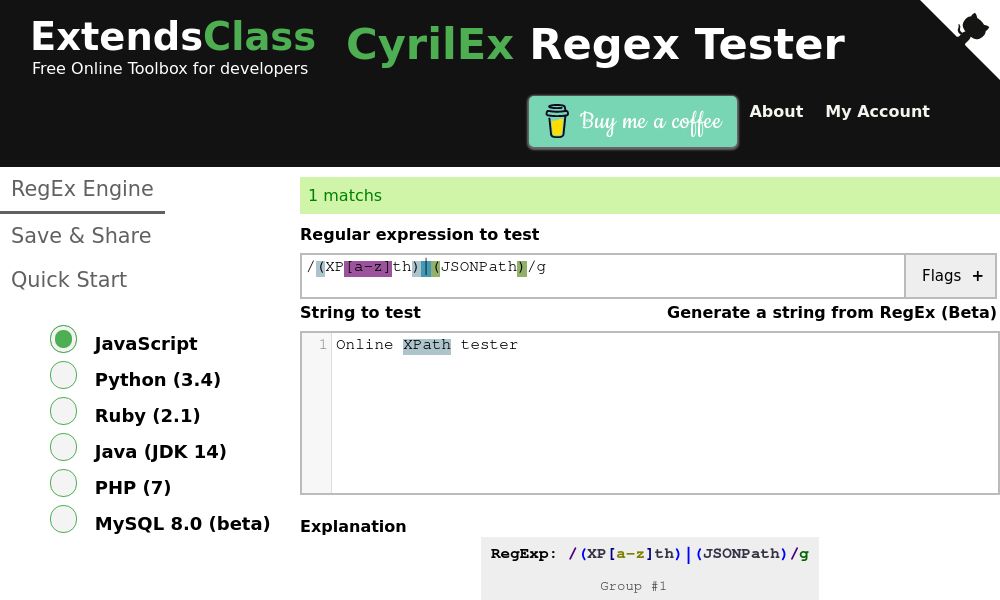 Screenshot of ExtendsClass