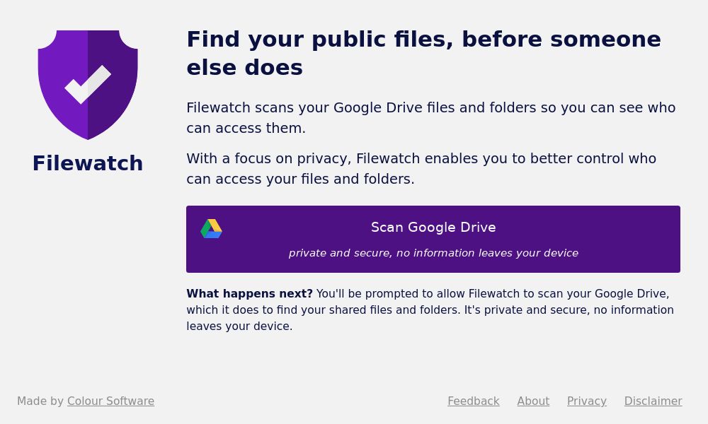 Screenshot of Filewatch