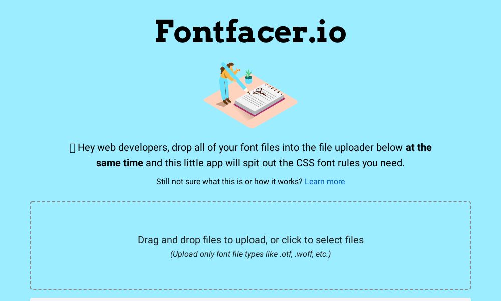 Screenshot of Fontfacer