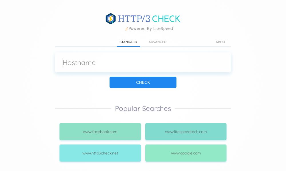 Screenshot of HTTP/3 Check