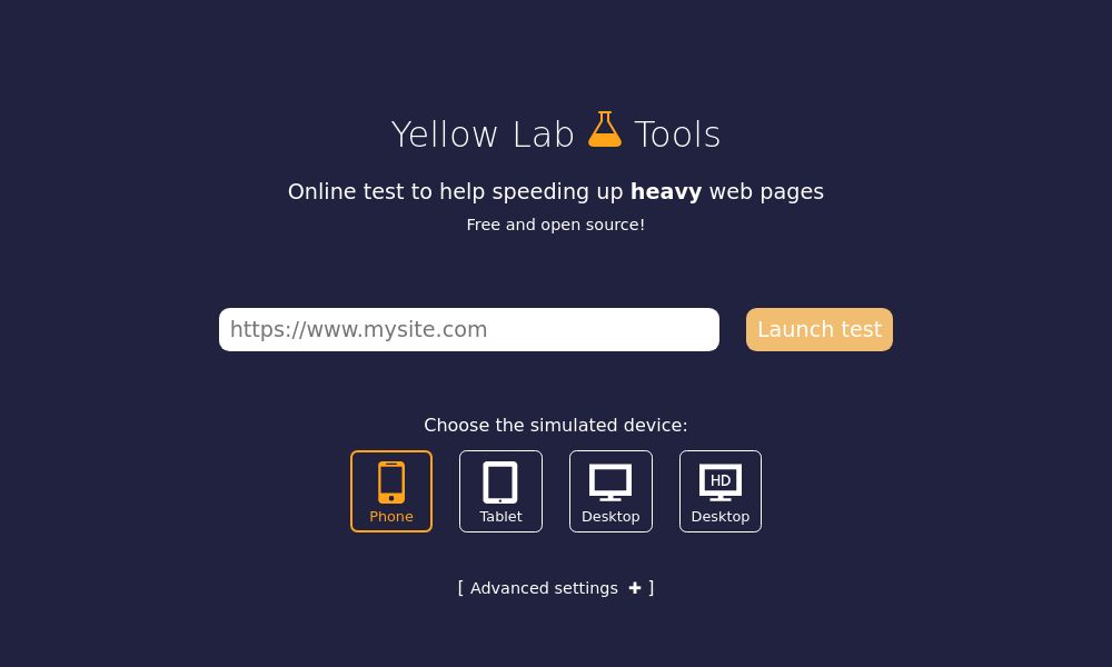 Screenshot of Yellow Lab